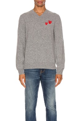 Comme des Garçons: Серый свитер 