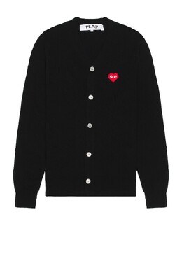 Comme des Garçons: Чёрный кардиган 