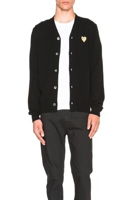 Comme des Garçons: Чёрный кардиган 