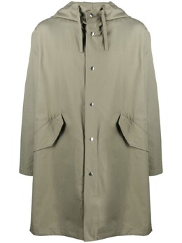 Jil Sander: Пальто с капюшоном 