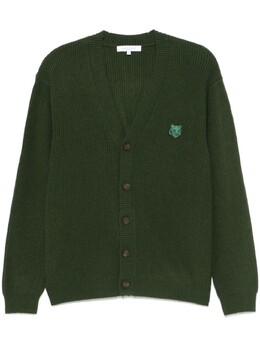 Maison Kitsuné: Зелёный кардиган 