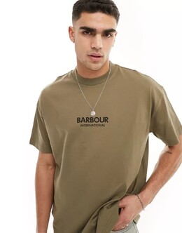 Barbour: Футболка  International цвета хаки