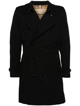 Burberry: Двубортный плащ  Kensington