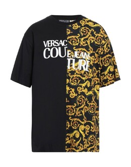 Versace Jeans Couture: Жёлтая футболка 