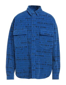 Versace Jeans Couture: Синяя рубашка 