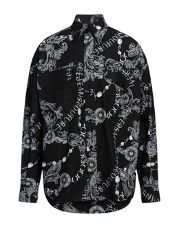 Versace Jeans Couture: Чёрная рубашка 