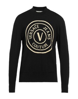 Versace Jeans Couture: Чёрный свитер 