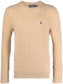 Polo Ralph Lauren: Коричневый свитер 