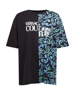 Versace Jeans Couture: Зелёная футболка 