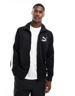 PUMA: Чёрная куртка  Iconic T7