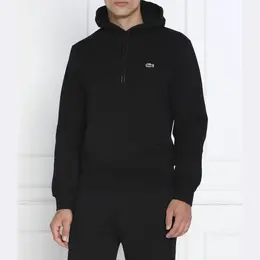 Lacoste: Чёрная толстовка 