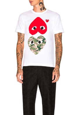 Comme des Garçons: Белая футболка 