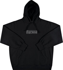Supreme: Толстовка  Kaws Chalk с капюшоном