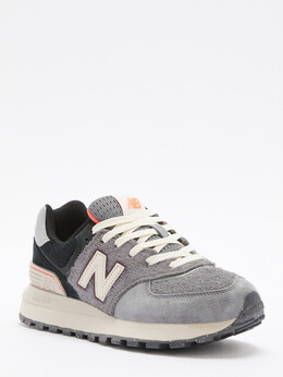 New Balance: Тёмные кроссовки 