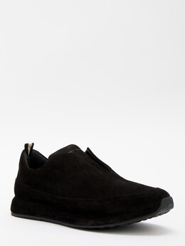 Officine Creative: Чёрные кроссовки 