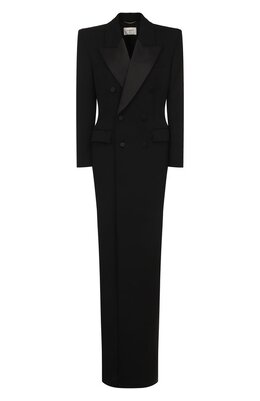 Saint Laurent: Платье из шерсти 
