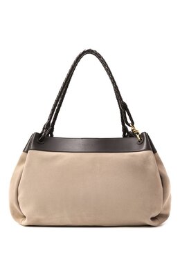 Bottega Veneta: Бежевая сумка 