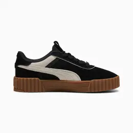 PUMA: Чёрные кеды  Carina