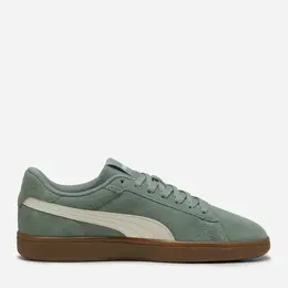 PUMA: Зелёные кеды  Smash