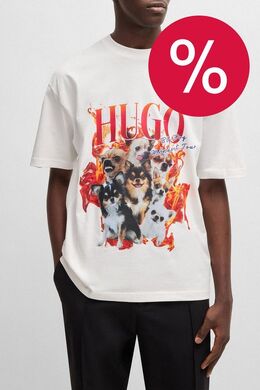 HUGO: Хлопковая футболка 