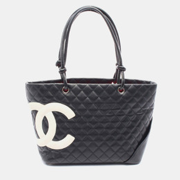 Chanel: Чёрная сумка-шоппер 