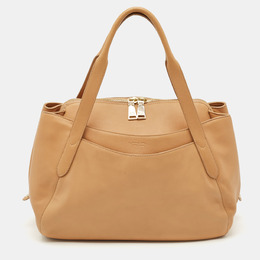 Lancel: Бежевая сумка 