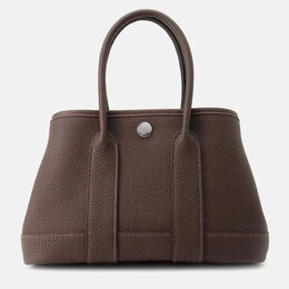Hermes: Коричневая сумка-шоппер 