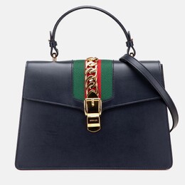 Gucci: Чёрная сумка на руку  Sylvie