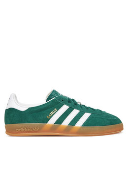 Adidas: Зелёные кроссовки  Gazelle