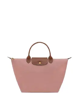 Longchamp: Розовая сумка-шоппер  Le Pliage