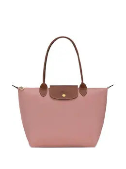 Longchamp: Розовая сумка-шоппер  Le Pliage