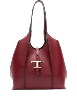 Tod's: Красная сумка-шоппер  Timeless