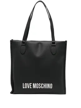 Love Moschino: Чёрная сумка-шоппер 