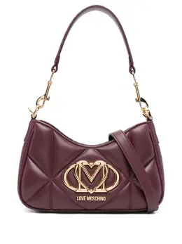 Love Moschino: Бордовая сумка 