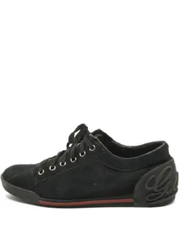 Gucci Pre-Owned: Чёрные кроссовки 