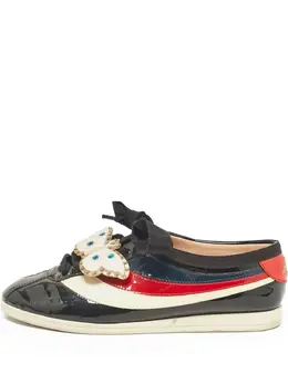 Gucci Pre-Owned: Чёрные кроссовки 
