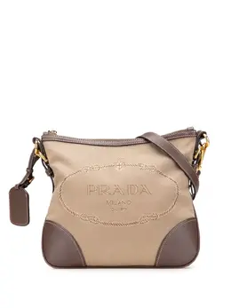 Prada Pre-Owned: Коричневая сумка через плечо 