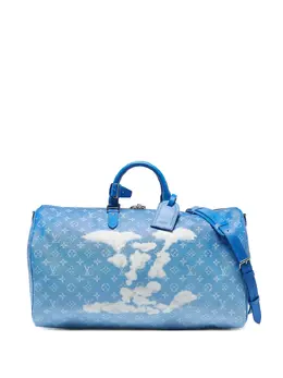 Louis Vuitton Pre-Owned: Голубая дорожная сумка 