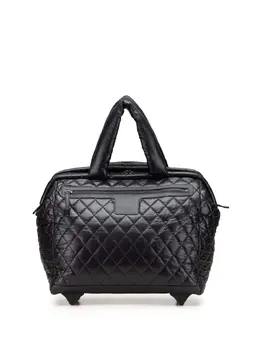CHANEL Pre-Owned: Чёрная дорожная сумка 