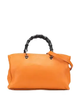 Gucci Pre-Owned: Оранжевая сумка-шоппер 