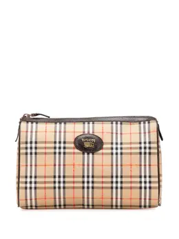 Burberry Pre-Owned: Коричневый клатч 