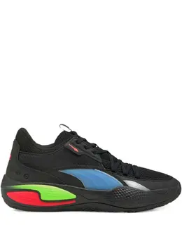 PUMA: Чёрные кроссовки  Court Rider