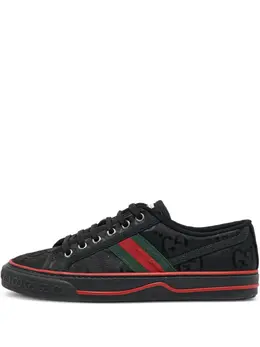 Gucci Pre-Owned: Чёрные кроссовки 