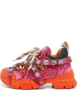 Gucci Pre-Owned: Розовые кроссовки 