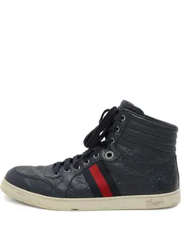 Gucci Pre-Owned: Синие кроссовки 