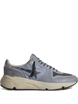 Golden Goose: Голубые кроссовки  Running Sole