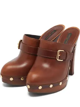 Louis Vuitton Pre-Owned: Коричневые сабо 