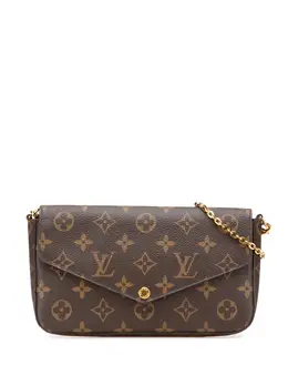 Louis Vuitton Pre-Owned: Коричневая сумка через плечо 