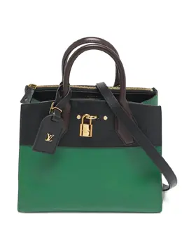 Louis Vuitton Pre-Owned: Зелёная сумка-шоппер 
