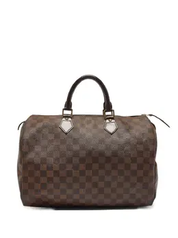 Louis Vuitton Pre-Owned: Тёмная сумка-шоппер 